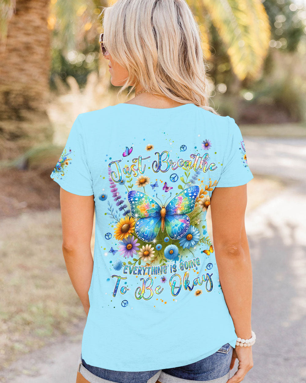 JUST BREATHE BUTTERFLY ALL OVER PRINT - TLPQ1007242