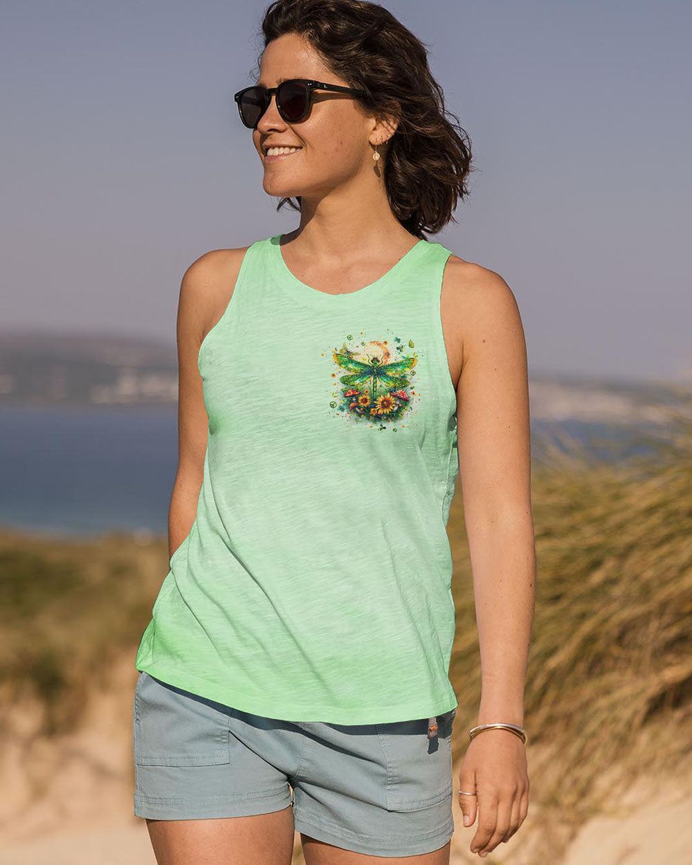 JUST BREATHE DRAGONFLY ALL OVER PRINT - TLPQ1009244