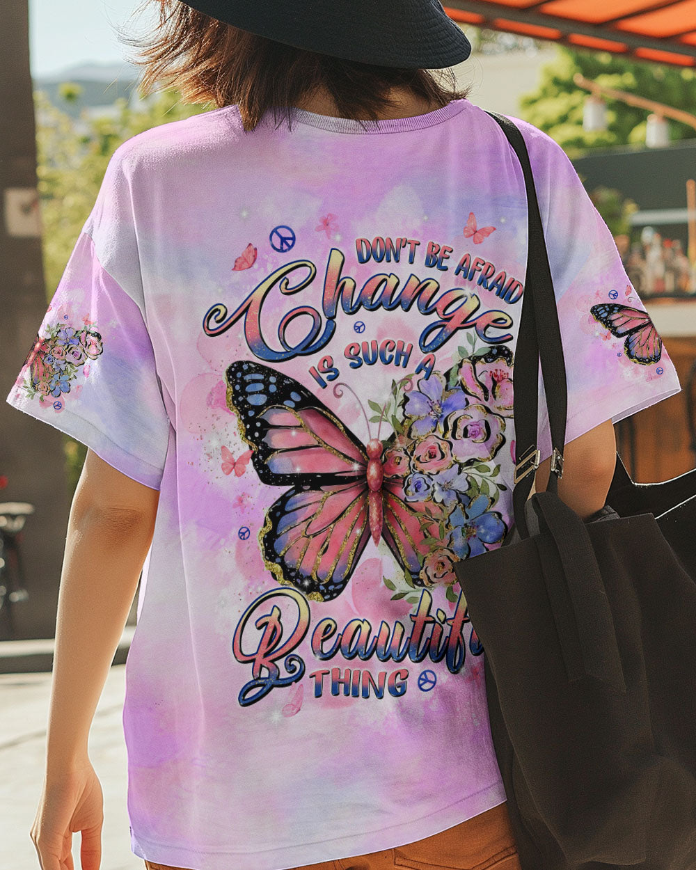 CHANGE IS SUCH A BEAUTIFUL THING BUTTERFLY ALL OVER PRINT - TLPQ1010243