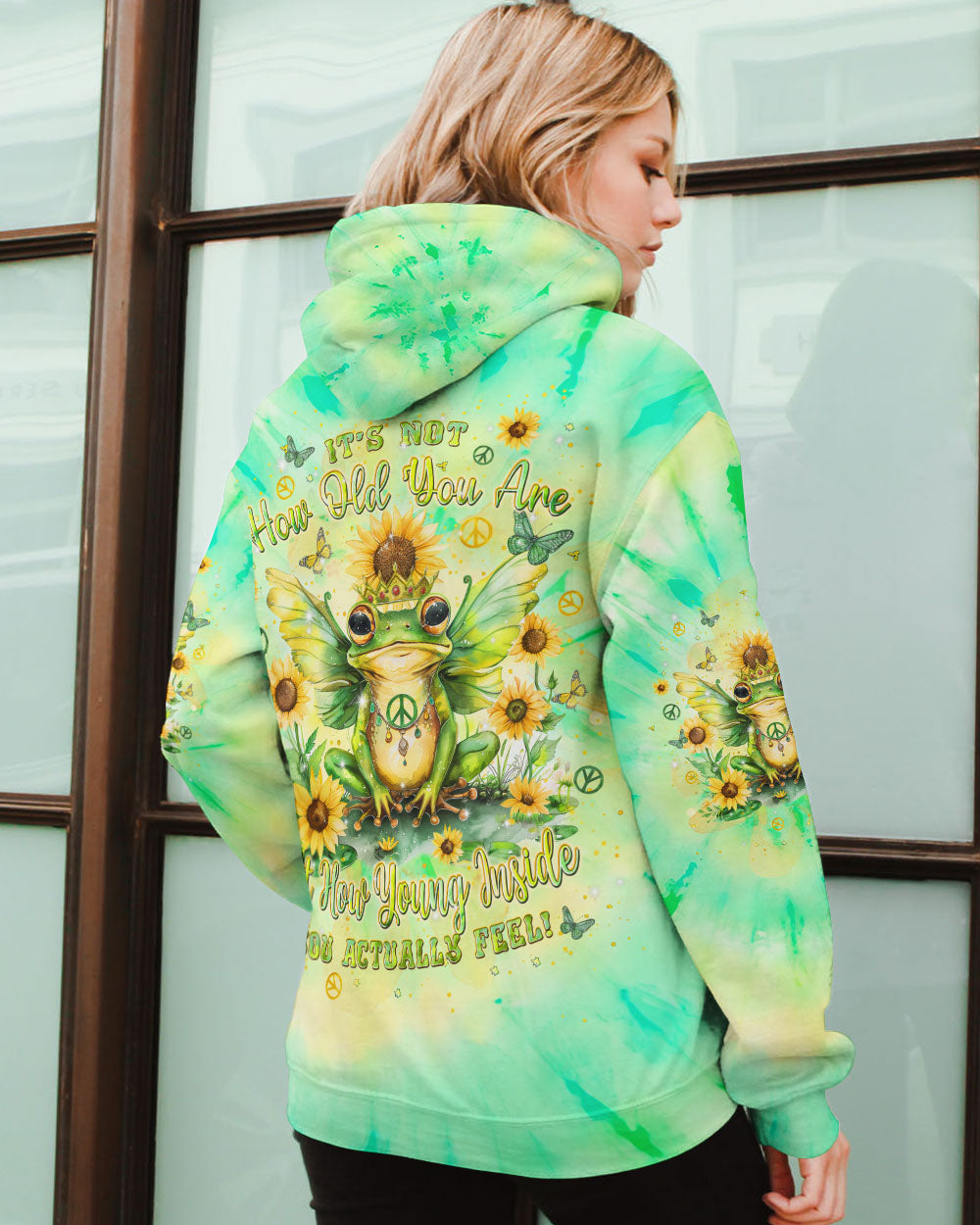 IT'S NOT HOW OLD YOU ARE FROG ALL OVER PRINT - TLPQ1107241