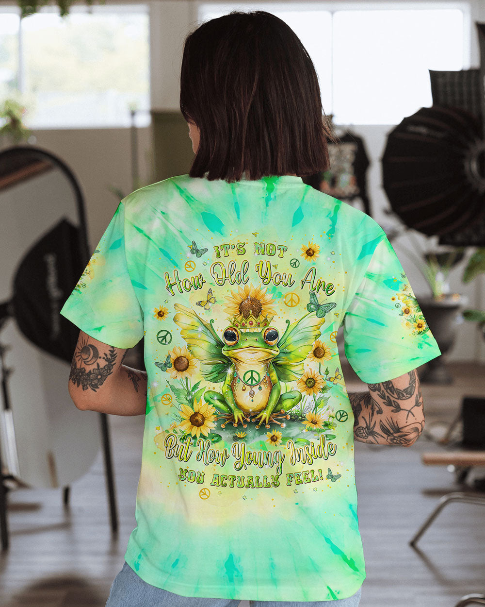 IT'S NOT HOW OLD YOU ARE FROG ALL OVER PRINT - TLPQ1107241