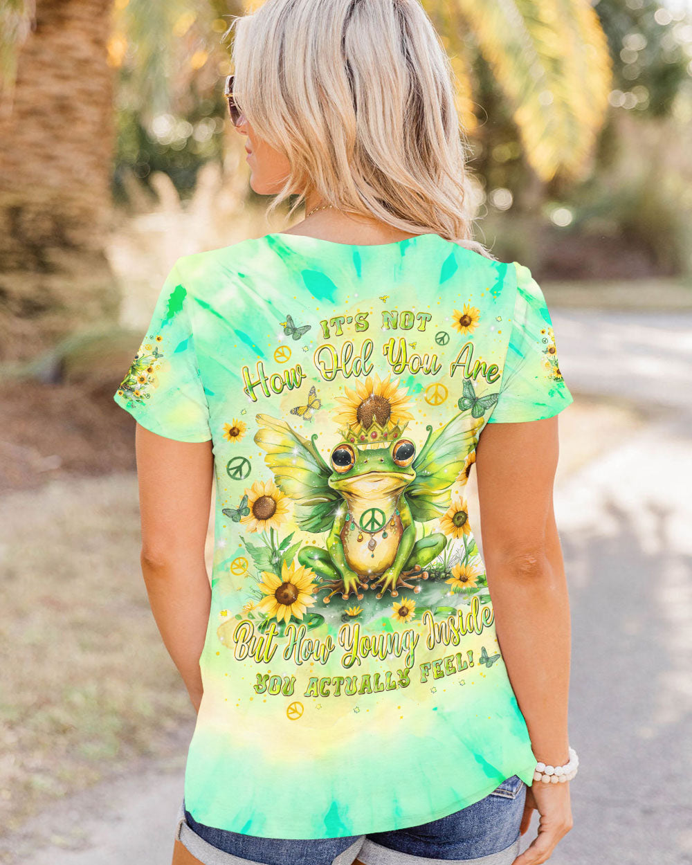 IT'S NOT HOW OLD YOU ARE FROG ALL OVER PRINT - TLPQ1107241
