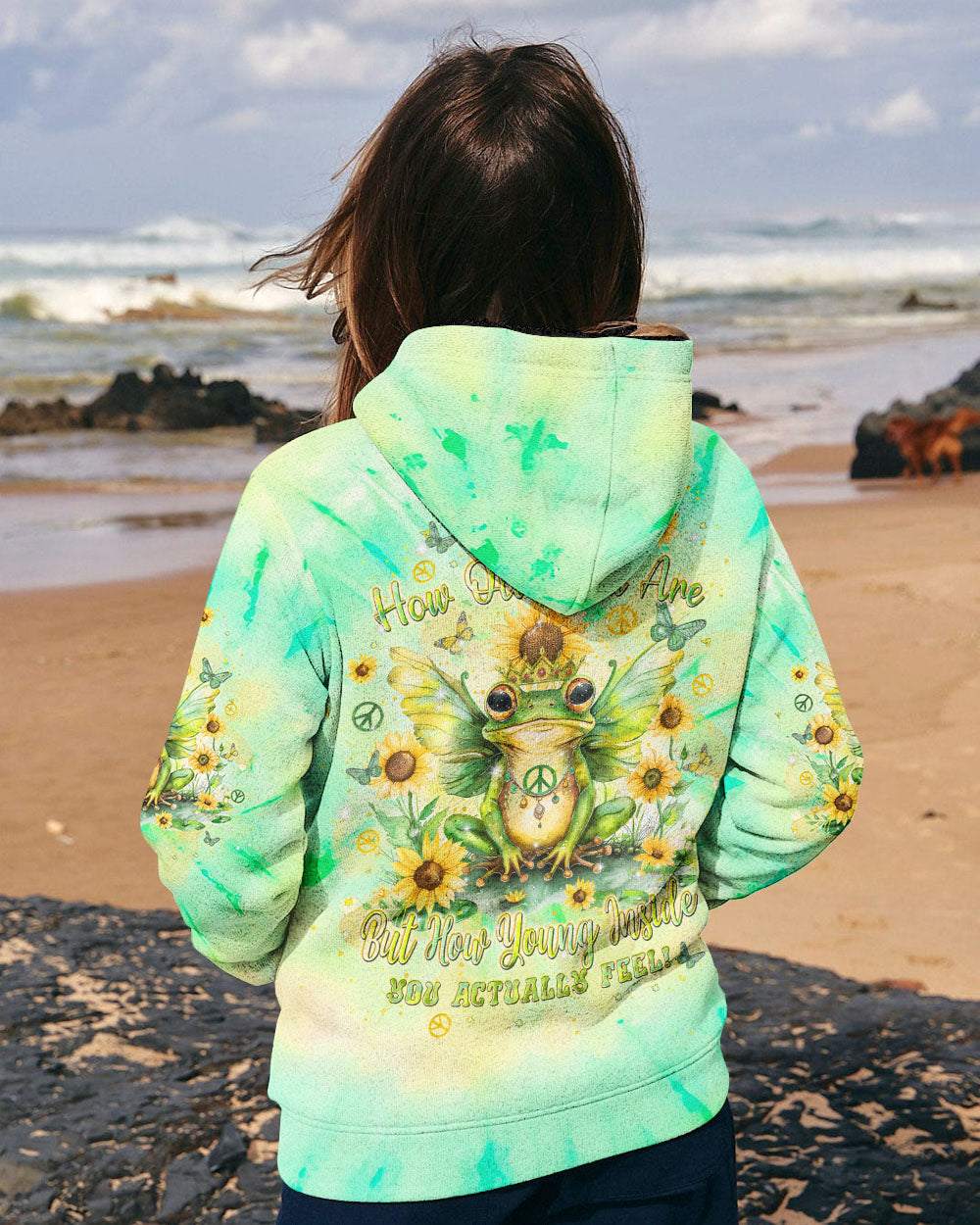 IT'S NOT HOW OLD YOU ARE FROG ALL OVER PRINT - TLPQ1107241
