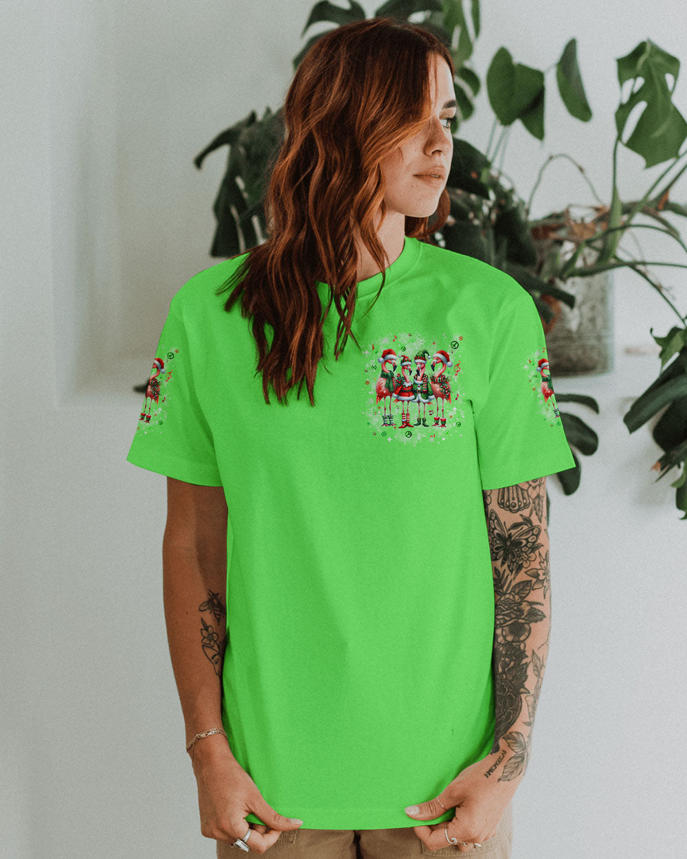 GOOD TIMES CRAZY FRIEND FLAMINGO CHRISTMAS ALL OVER PRINT - TLPQ1110244