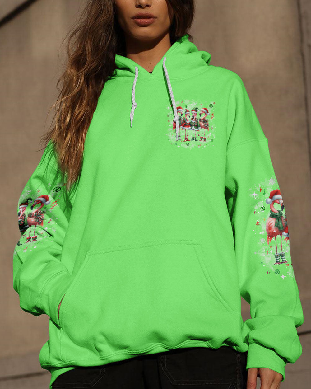 GOOD TIMES CRAZY FRIEND FLAMINGO CHRISTMAS ALL OVER PRINT - TLPQ1110244