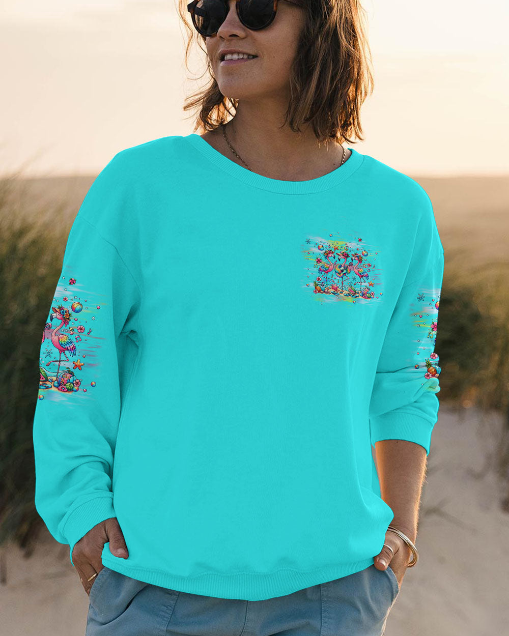 GOOD TIMES CRAZY FRIEND FLAMINGO ALL OVER PRINT - TLPQ1306242