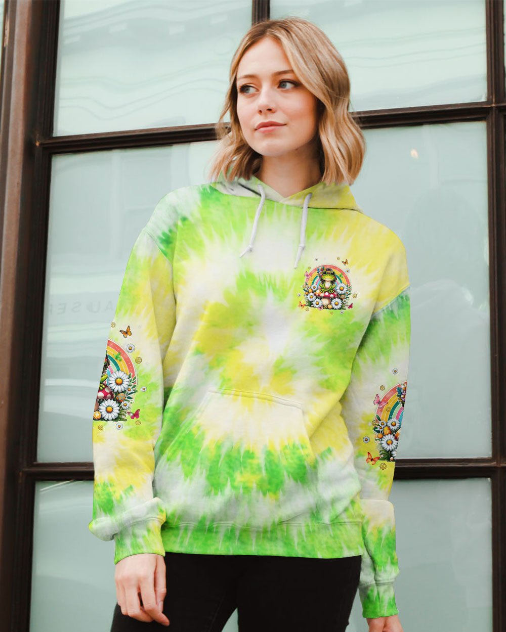 BE YOU THE WORLD WILL ADJUST FROG ALL OVER PRINT - TLPQ1406245
