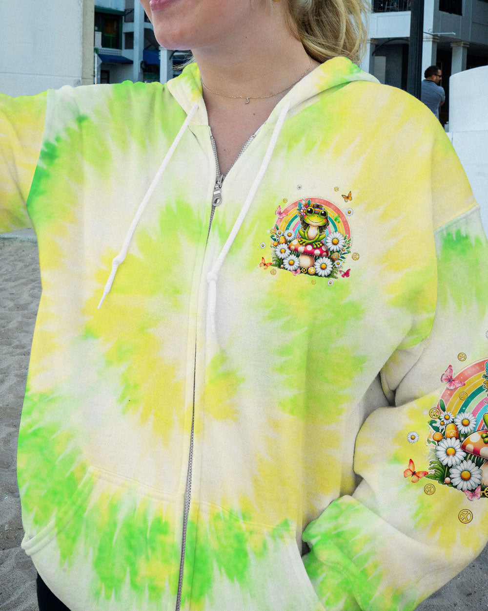 BE YOU THE WORLD WILL ADJUST FROG ALL OVER PRINT - TLPQ1406245