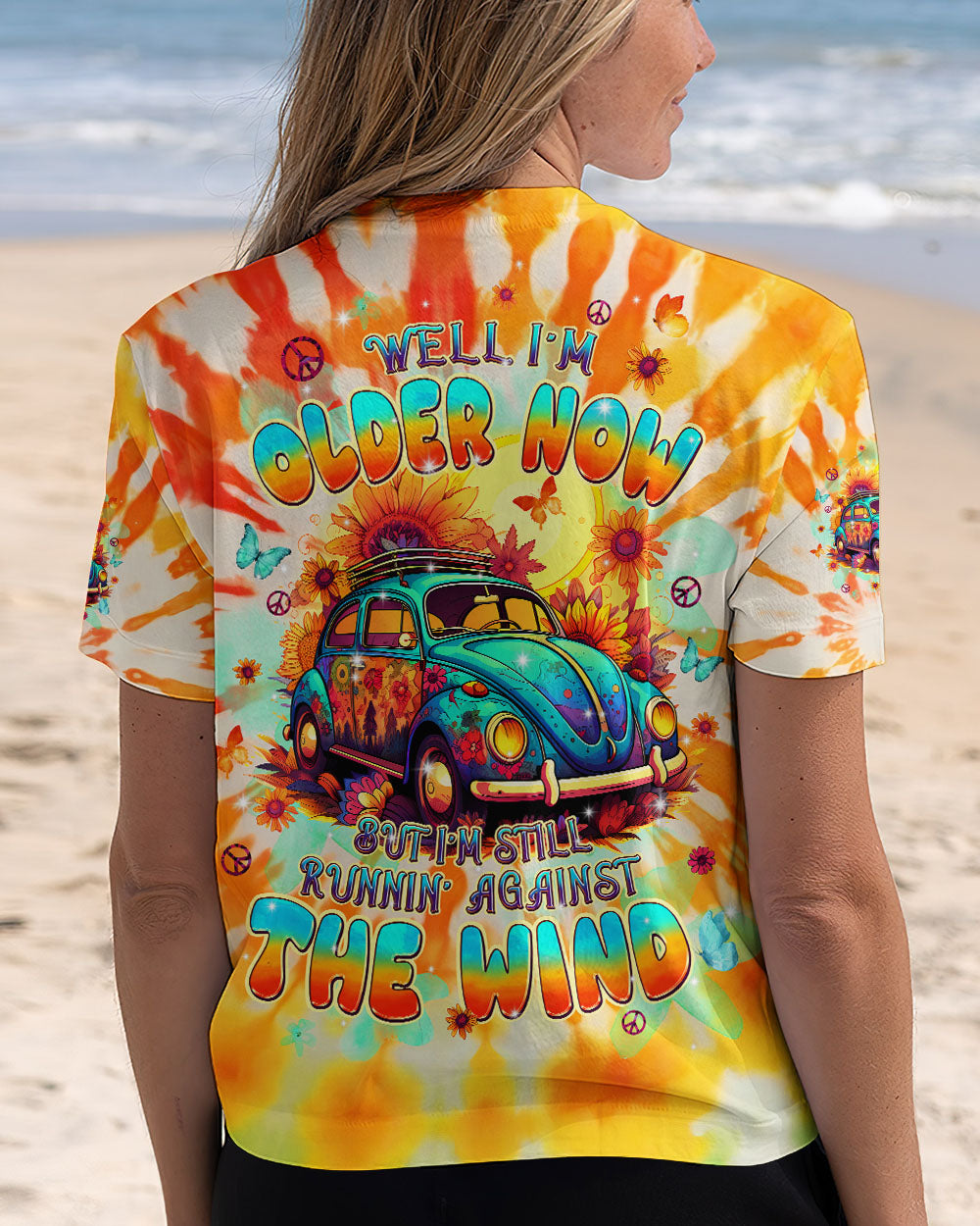 RUNNING AGAINST THE WIND CAR ALL OVER PRINT - TLPQ1408242