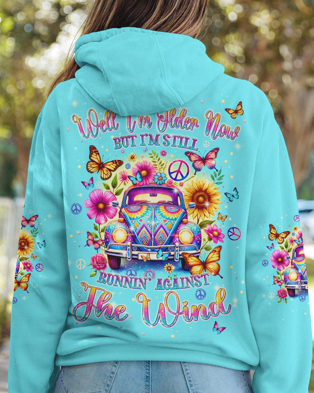 RUNNING AGAINST THE WIND CAR ALL OVER PRINT - TLPQ1607244