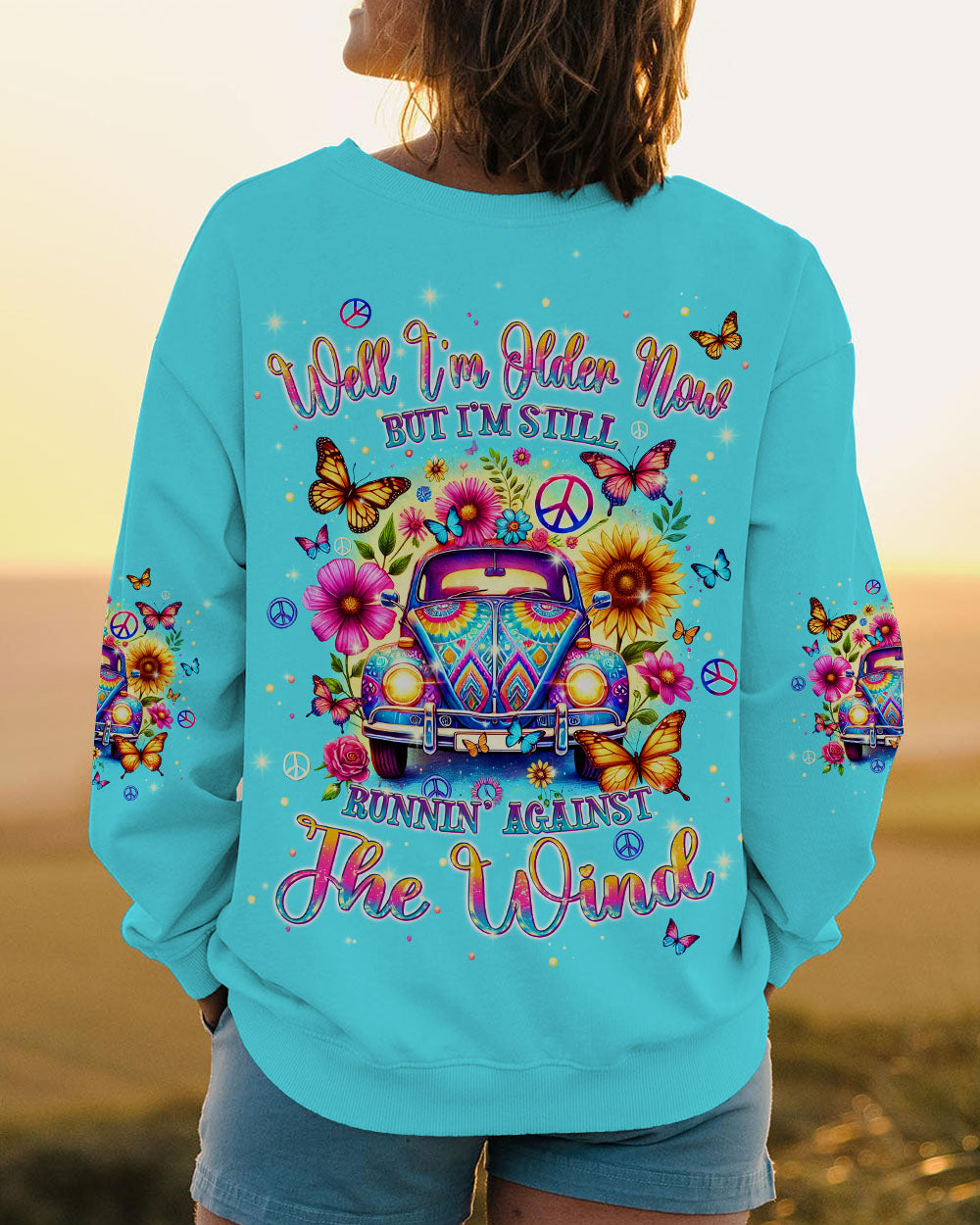 RUNNING AGAINST THE WIND CAR ALL OVER PRINT - TLPQ1607244