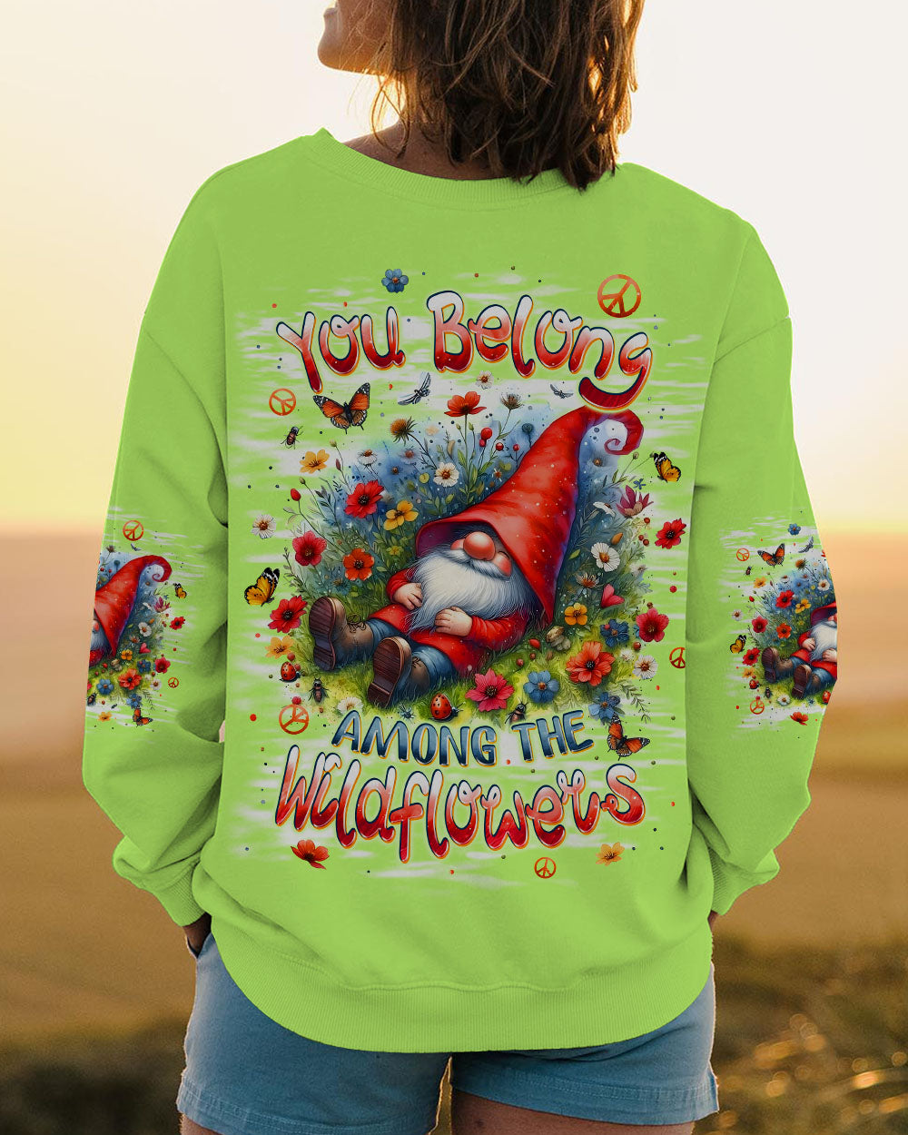 YOU BELONG AMONG THE WILDFLOWERS GNOME ALL OVER PRINT - TLPQ1608242