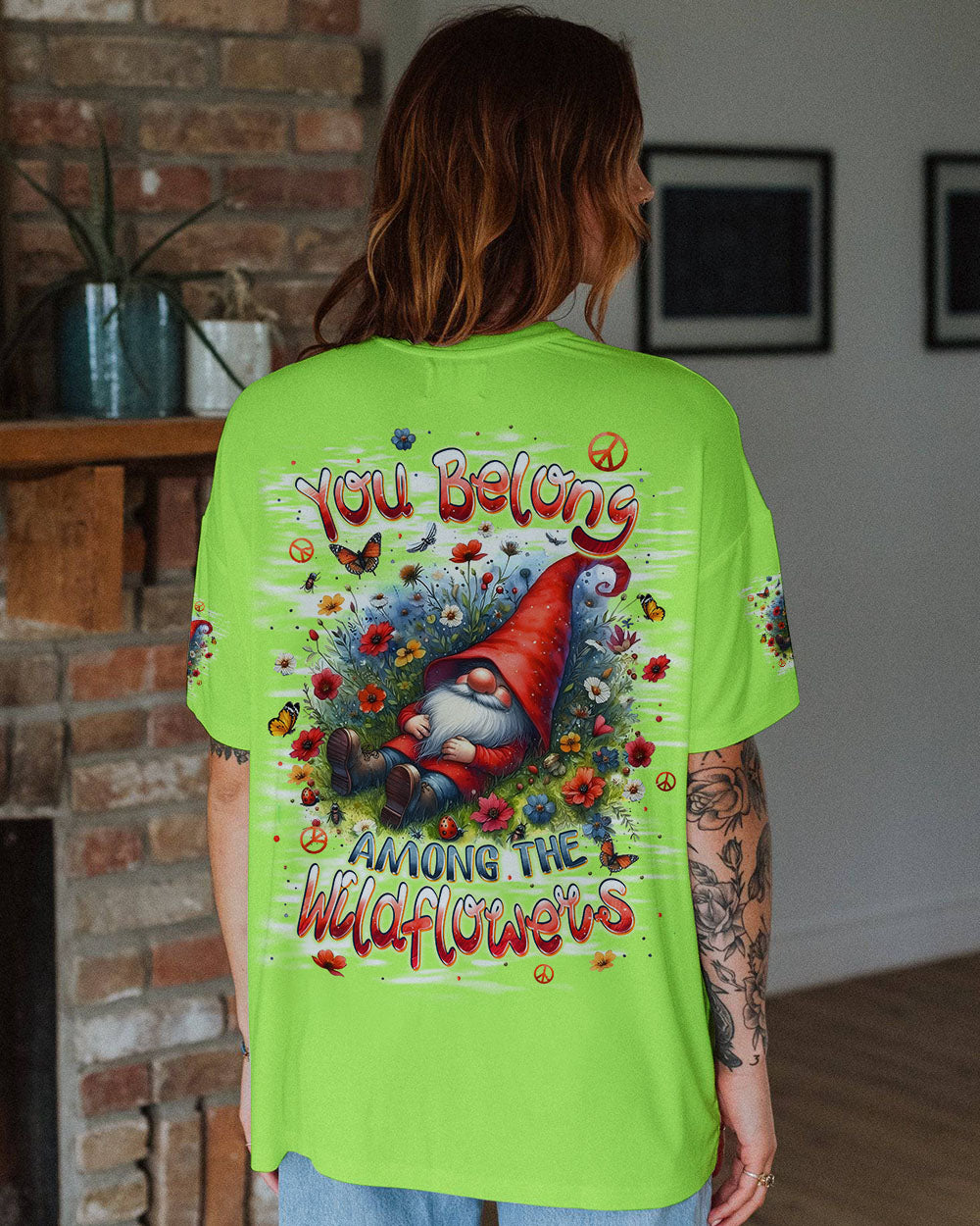 YOU BELONG AMONG THE WILDFLOWERS GNOME ALL OVER PRINT - TLPQ1608242