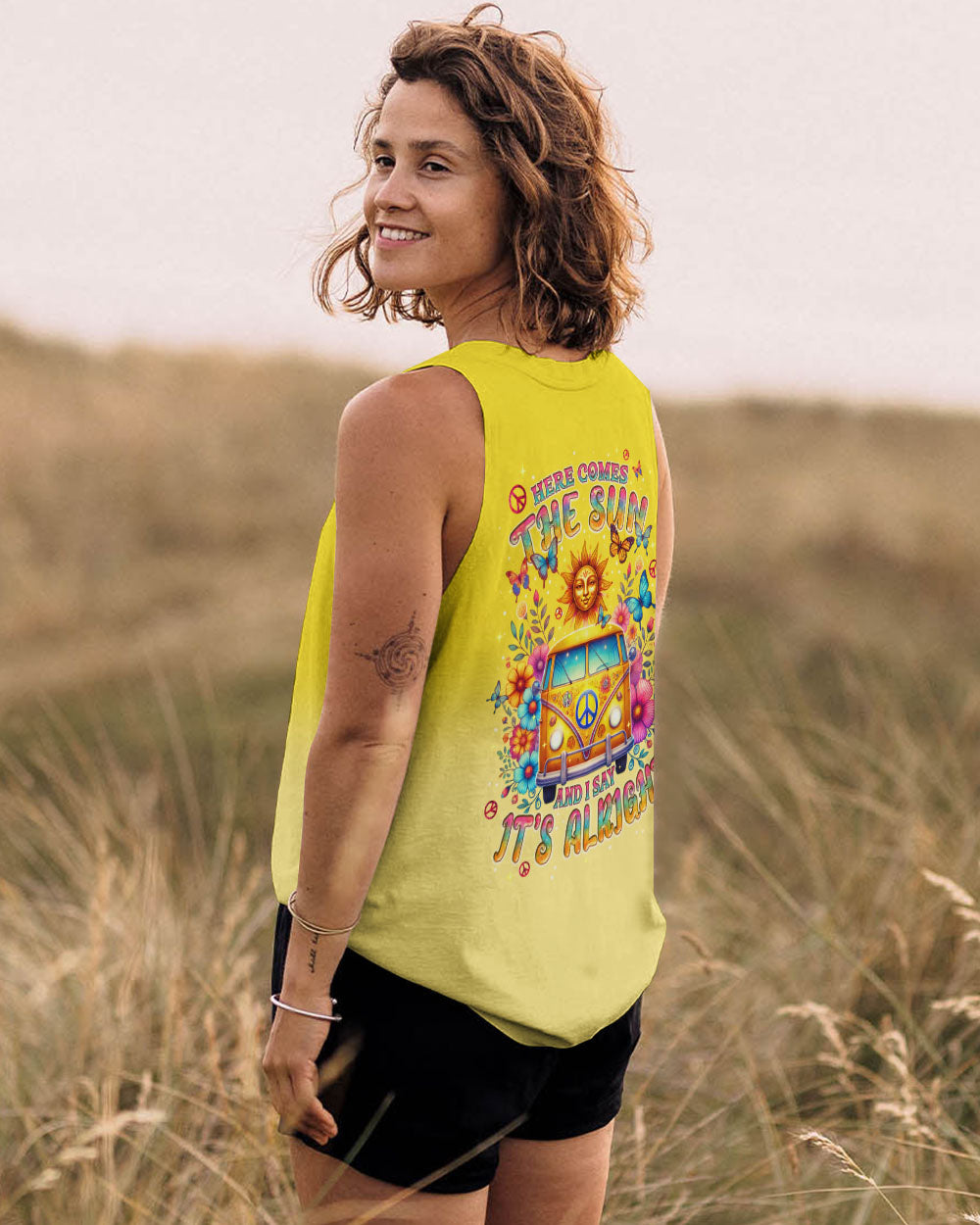 HERE COMES THE SUN ALL OVER PRINT  - TLPQ1710242