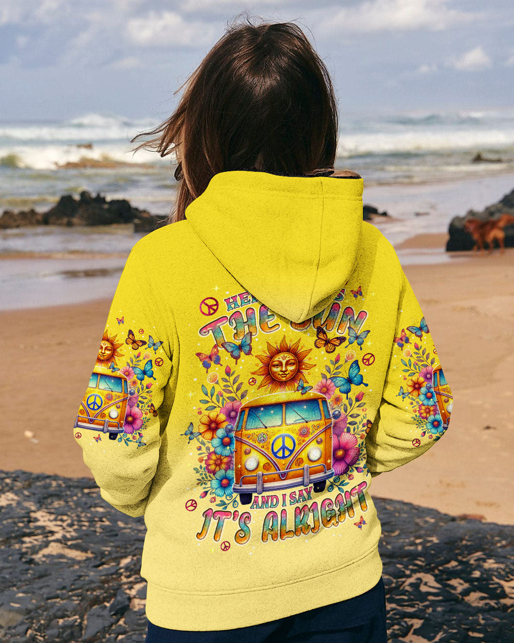 HERE COMES THE SUN ALL OVER PRINT  - TLPQ1710242