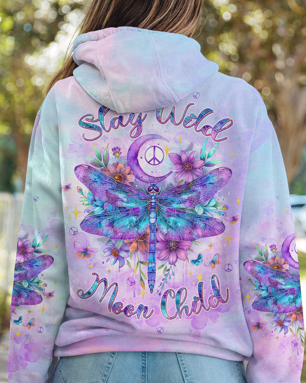 STAY WILD MOON CHILD DRAGONFLY ALL OVER PRINT - TLTW1807244
