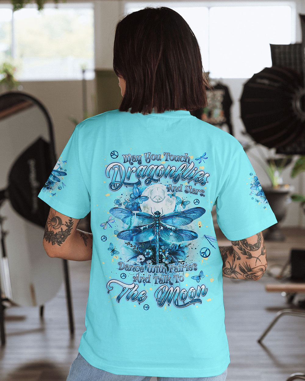 MAY YOU TOUCH DRAGONFLIES AND STARS ALL OVER PRINT - TLPQ1807241