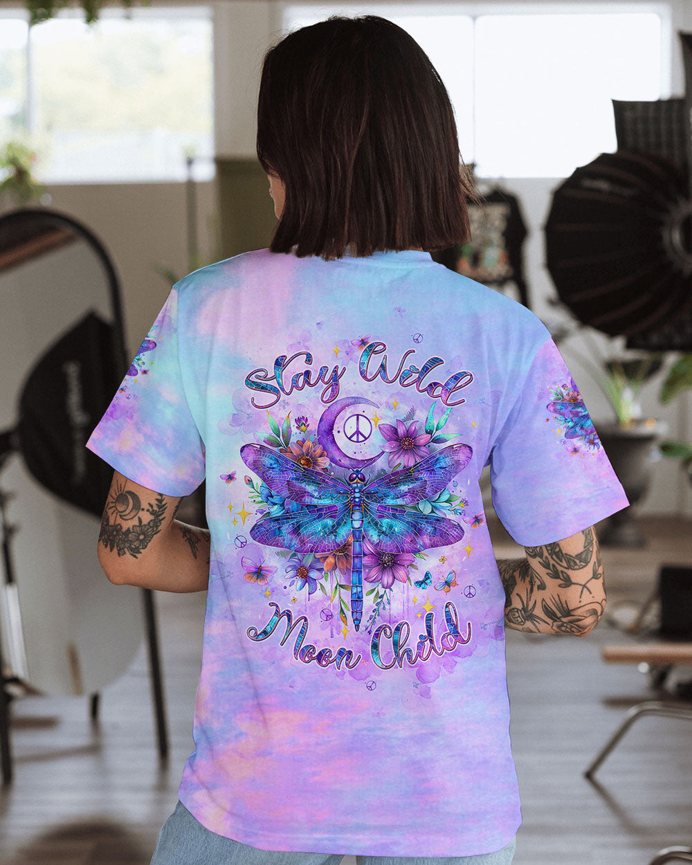 STAY WILD MOON CHILD DRAGONFLY ALL OVER PRINT - TLTW1807244