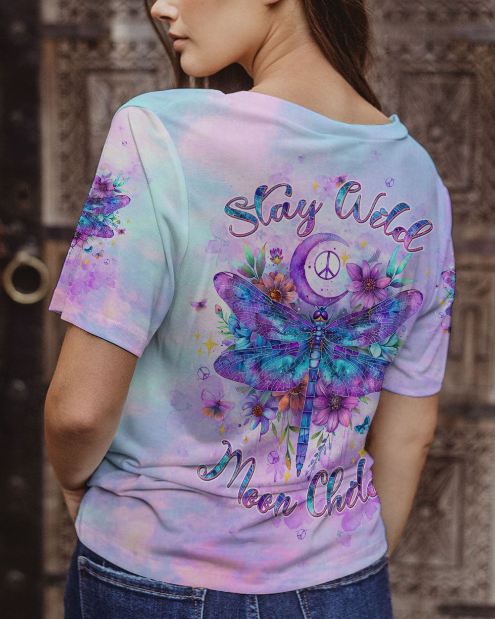 STAY WILD MOON CHILD DRAGONFLY ALL OVER PRINT - TLTW1807244