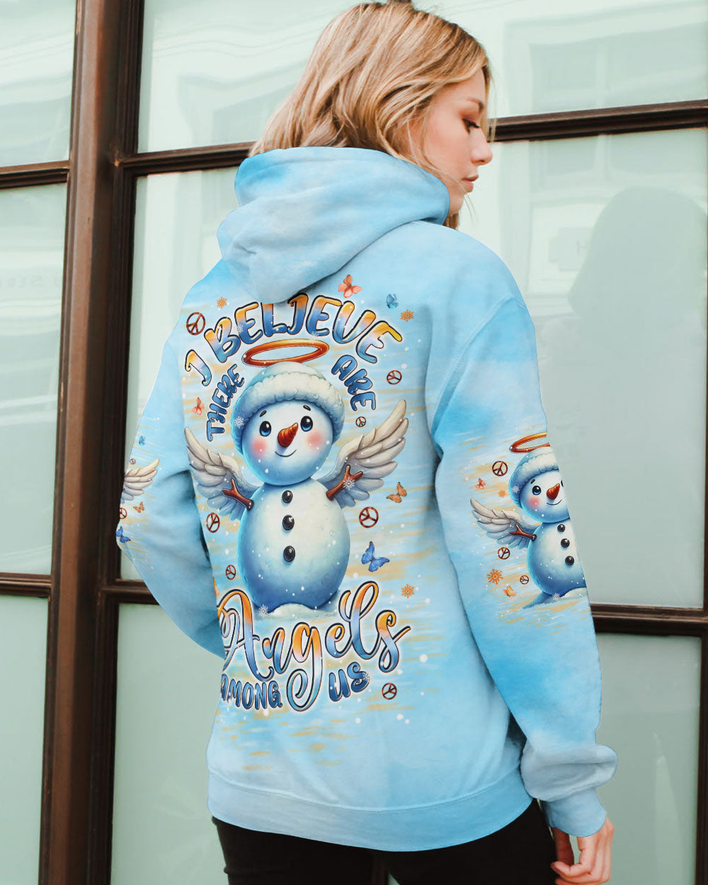 I BELIEVE THERE ARE ANGELS AMONG US CHRISTMAS ALL OVER PRINT - TLPQ1810244