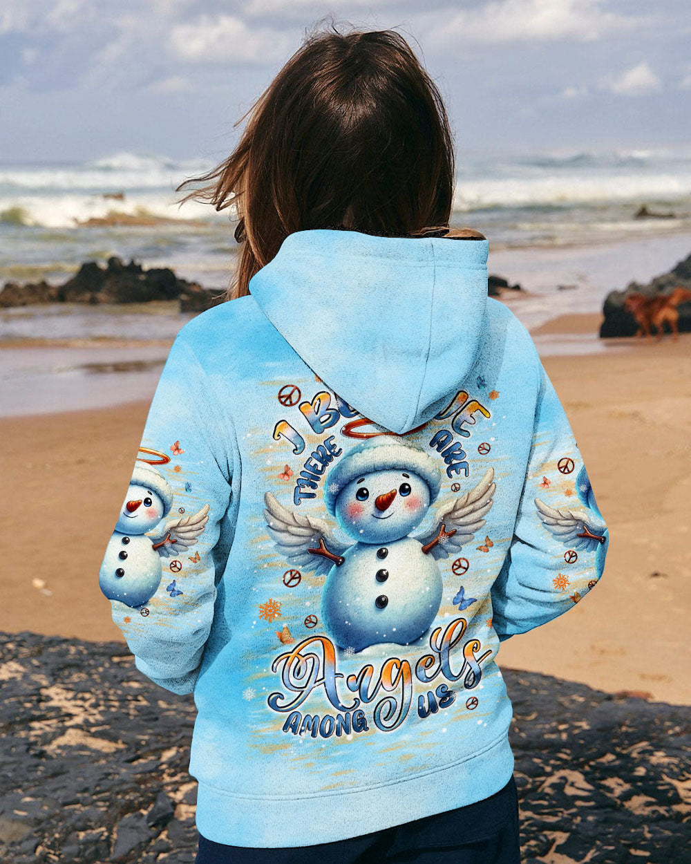 I BELIEVE THERE ARE ANGELS AMONG US CHRISTMAS ALL OVER PRINT - TLPQ1810244