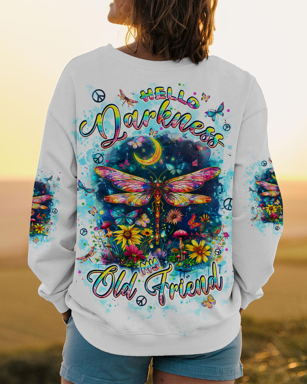 HELLO DARKNESS MY OLD FRIEND DRAGONFLY ALL OVER PRINT - TLPQ2009243