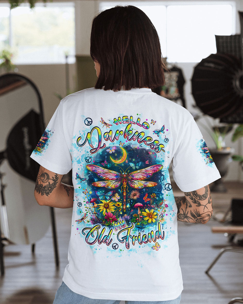 HELLO DARKNESS MY OLD FRIEND DRAGONFLY ALL OVER PRINT - TLPQ2009243