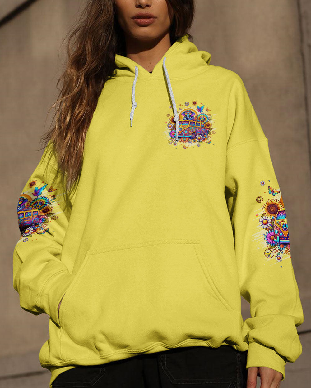 BE YOU THE WORLD WILL ADJUST ELEPHANT BUS ALL OVER PRINT - TLPQ2208243