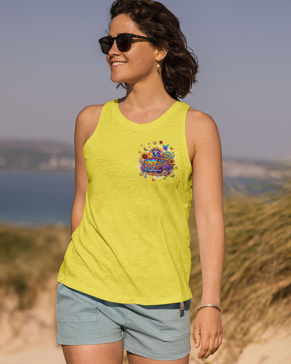 BE YOU THE WORLD WILL ADJUST ELEPHANT BUS ALL OVER PRINT - TLPQ2208243