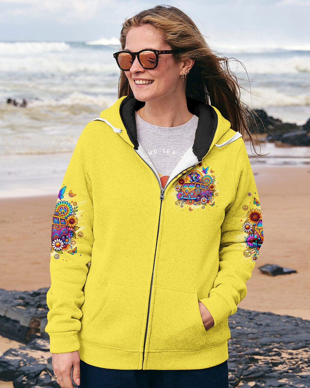 BE YOU THE WORLD WILL ADJUST ELEPHANT BUS ALL OVER PRINT - TLPQ2208243
