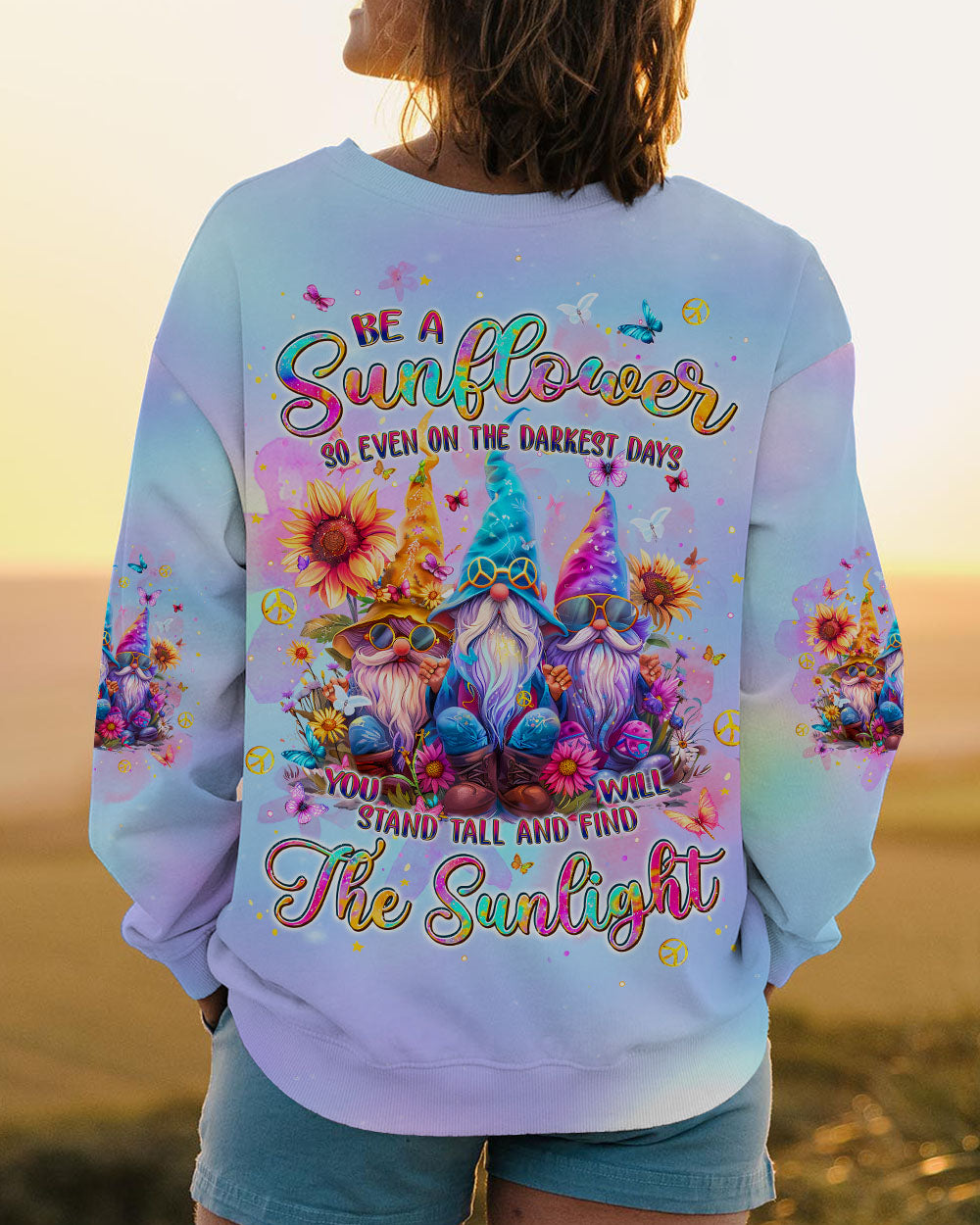BE A SUNFLOWER GNOME ALL OVER PRINT - TLPQ2407243