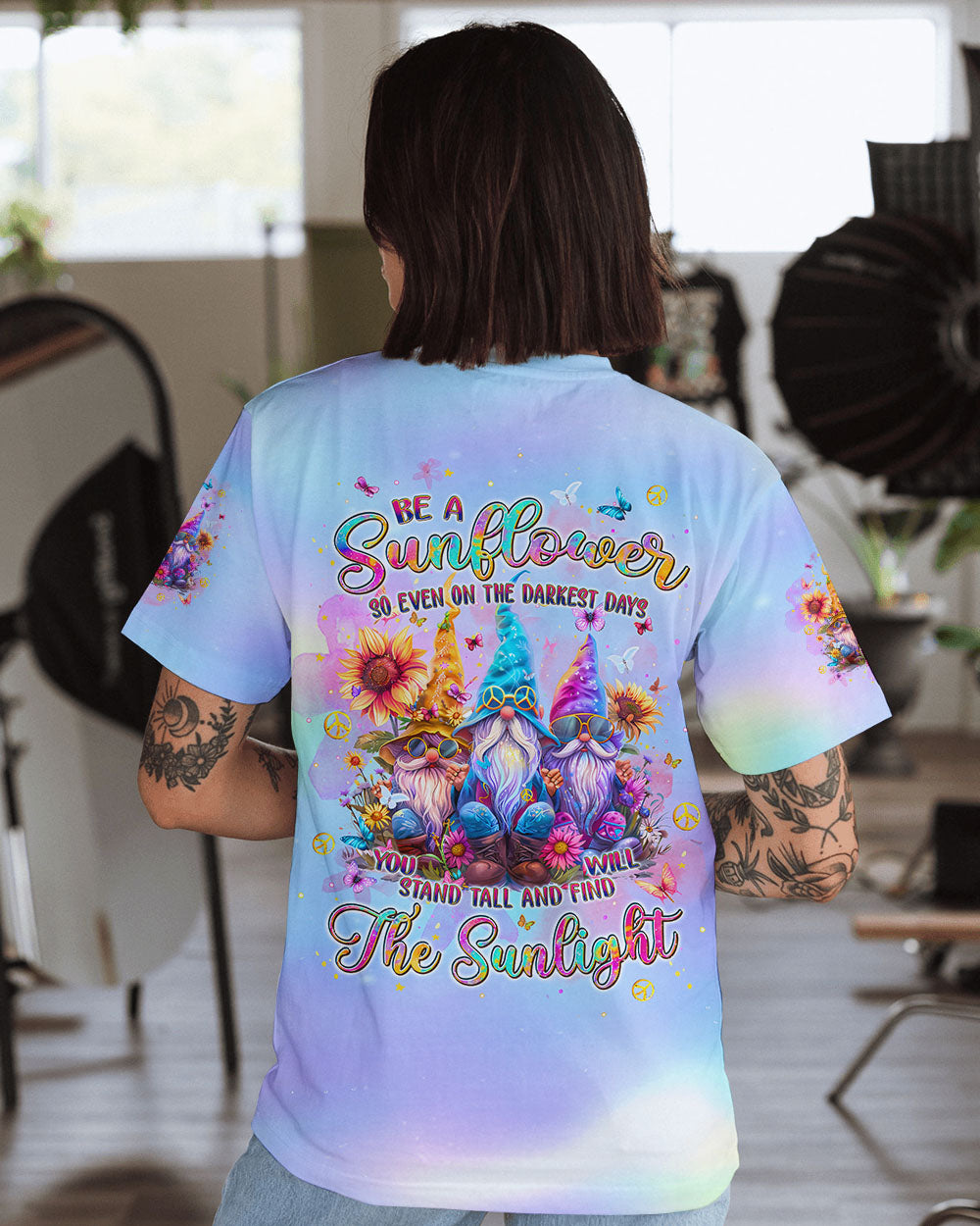 BE A SUNFLOWER GNOME ALL OVER PRINT - TLPQ2407243
