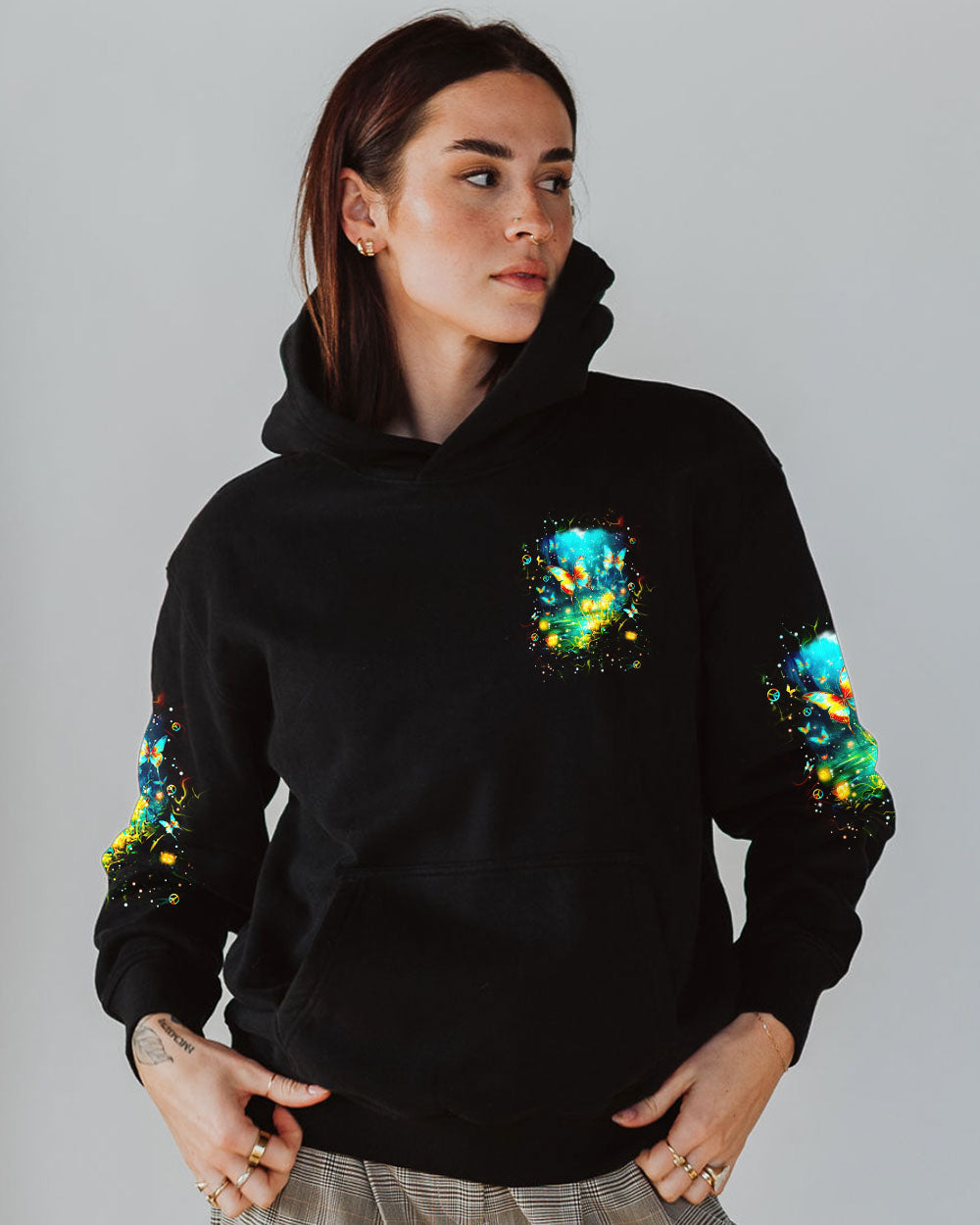 I BELIEVE THERE ARE ANGELS AMONG US BUTTERFLY ALL OVER PRINT - TLPQ2504243