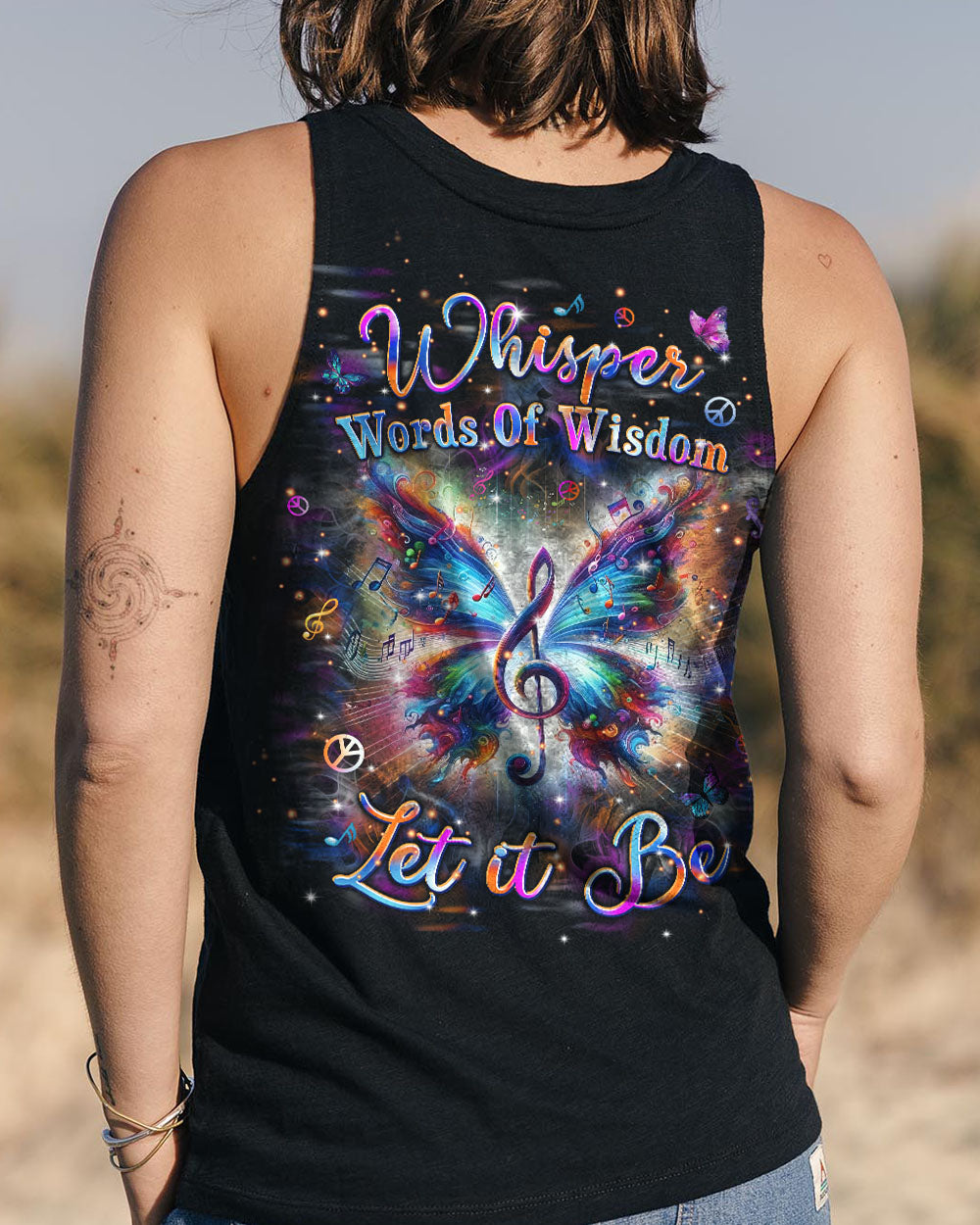 WHISPER WORDS OF WISDOM BUTTERFLY MUSIC ALL OVER PRINT - TLPQ2504244