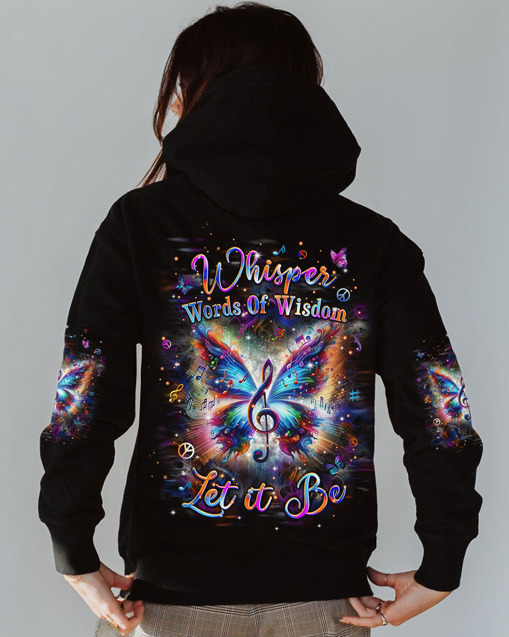 WHISPER WORDS OF WISDOM BUTTERFLY MUSIC ALL OVER PRINT - TLPQ2504244
