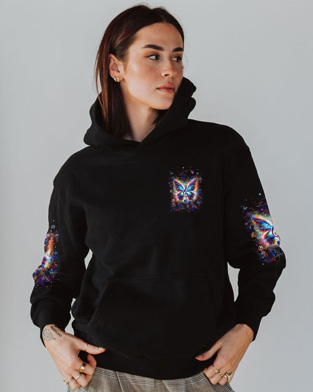 WHISPER WORDS OF WISDOM BUTTERFLY MUSIC ALL OVER PRINT - TLPQ2504244