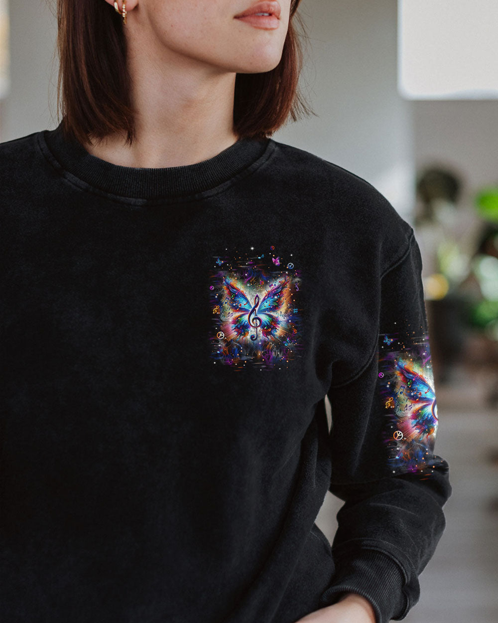 WHISPER WORDS OF WISDOM BUTTERFLY MUSIC ALL OVER PRINT - TLPQ2504244