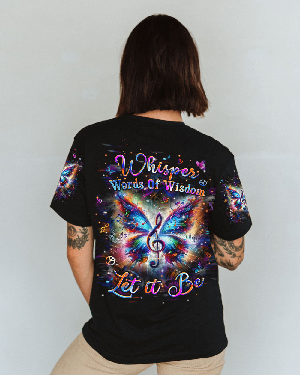 WHISPER WORDS OF WISDOM BUTTERFLY MUSIC ALL OVER PRINT - TLPQ2504244