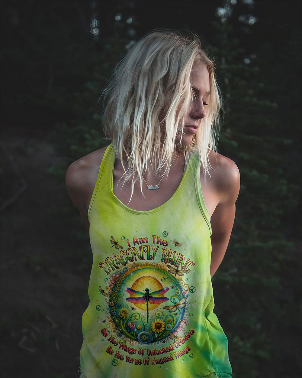 I AM THE DRAGONFLY RISING TIE DYE ALL OVER PRINT - TLPQ2604244