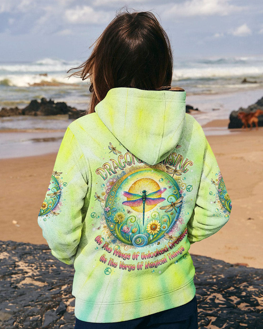 I AM THE DRAGONFLY RISING TIE DYE ALL OVER PRINT - TLPQ2604244