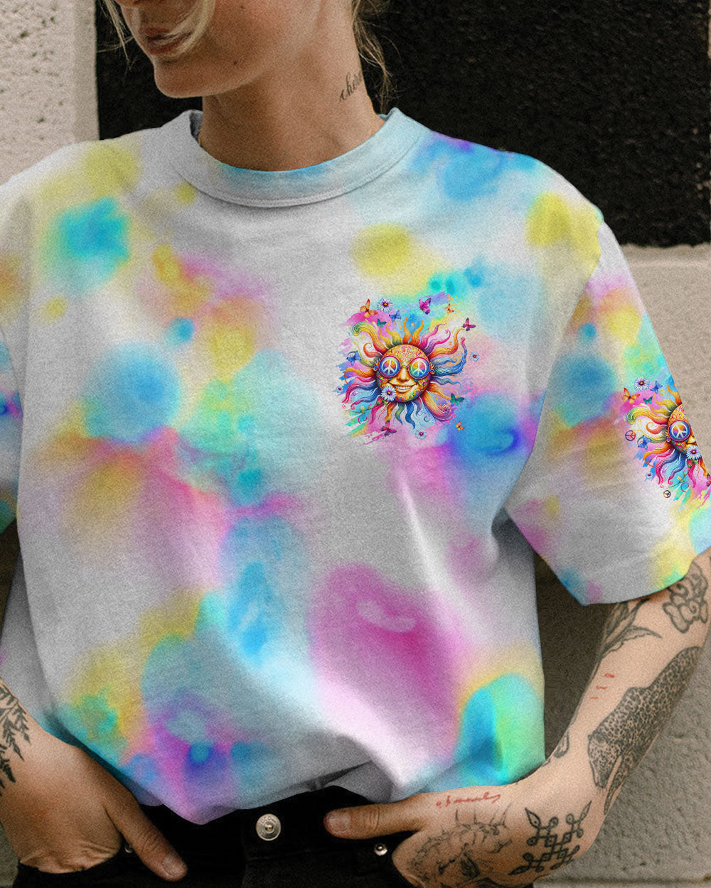 MAKE TODAY AMAZING HIPPIE SUN ALL OVER PRINT - TLPQ2706241