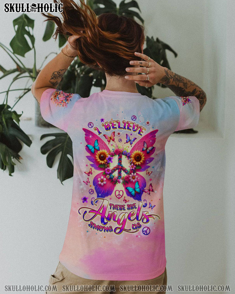 I BELIEVE THERE ARE ANGELS AMONG US WINGS ALL OVER PRINT - TLPQ2709242