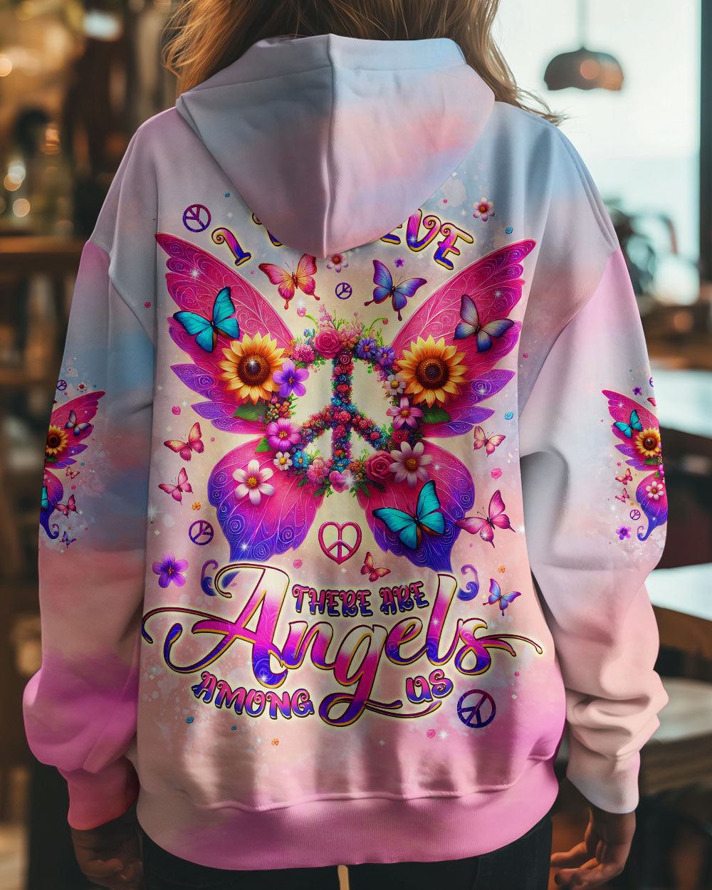 I BELIEVE THERE ARE ANGELS AMONG US WINGS ALL OVER PRINT - TLPQ2709242