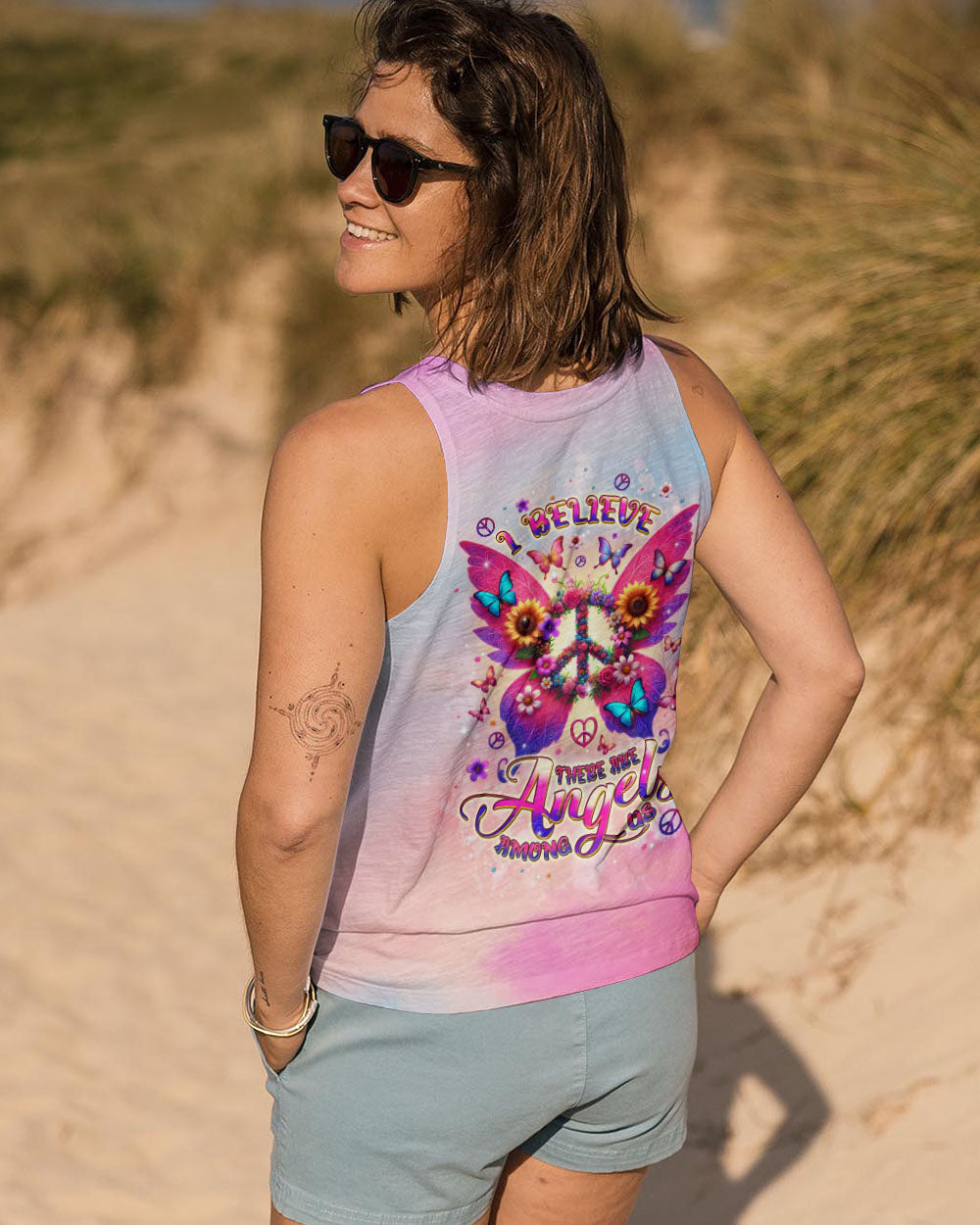 I BELIEVE THERE ARE ANGELS AMONG US WINGS ALL OVER PRINT - TLPQ2709242