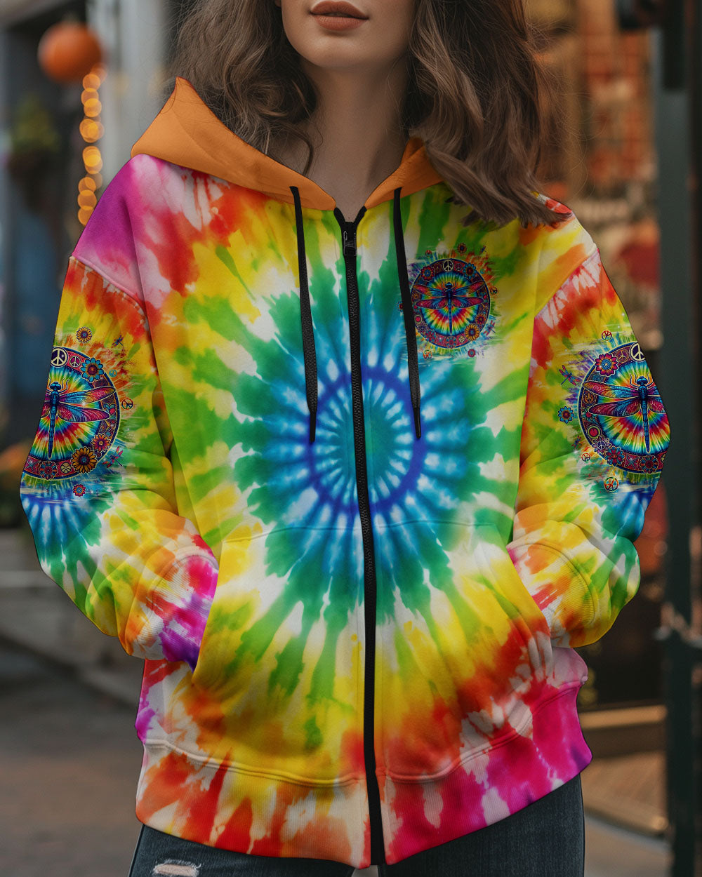 JUST BELIEVE DRAGONFLY TIE DYE ALL OVER PRINT - TLPQ2808242