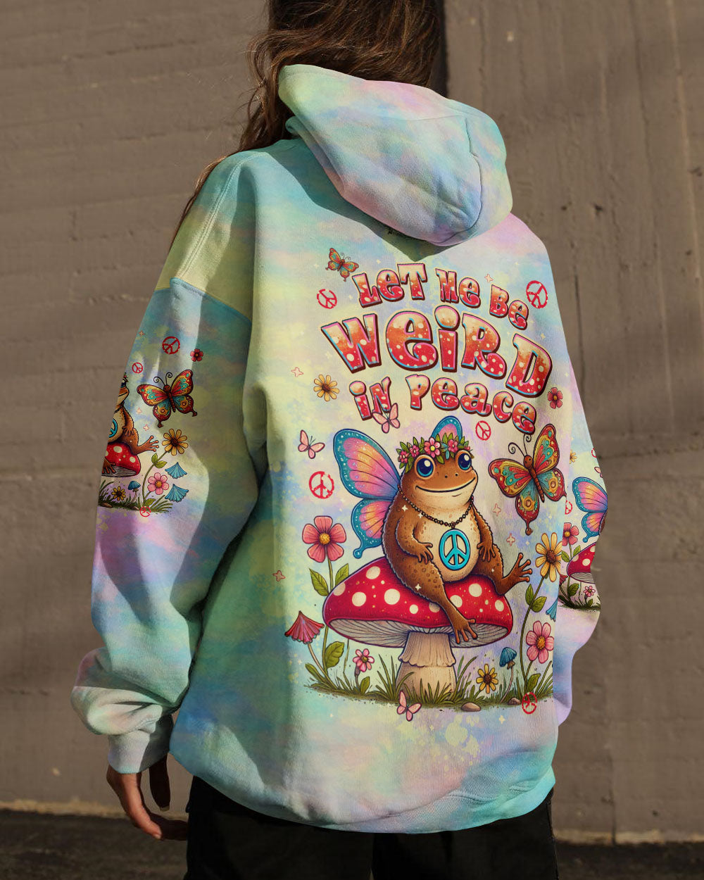 LET ME BE WEIRD IN PEACE TOAD ALL OVER PRINT - TLPQ2908244