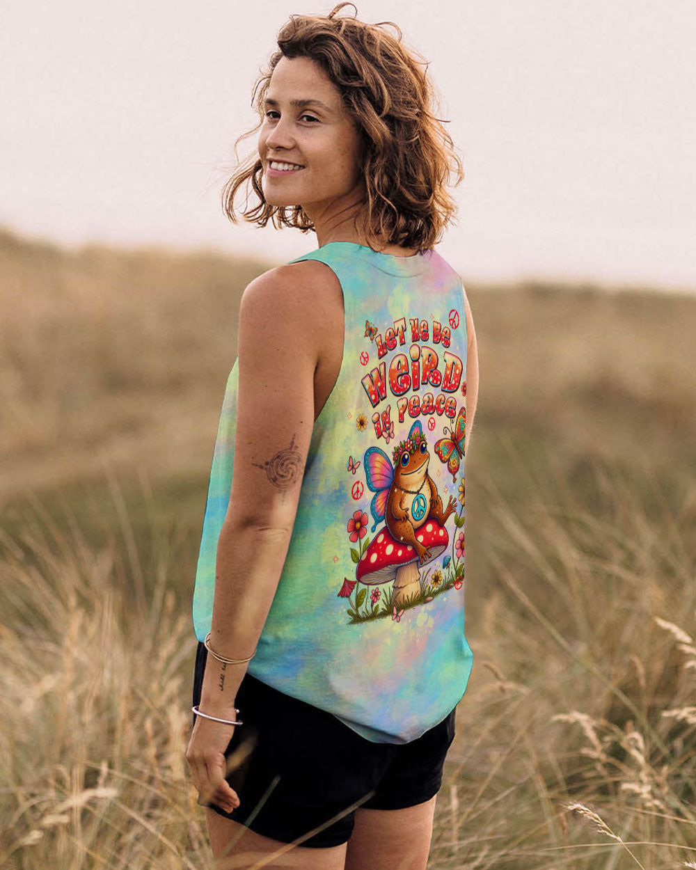 LET ME BE WEIRD IN PEACE TOAD ALL OVER PRINT - TLPQ2908244