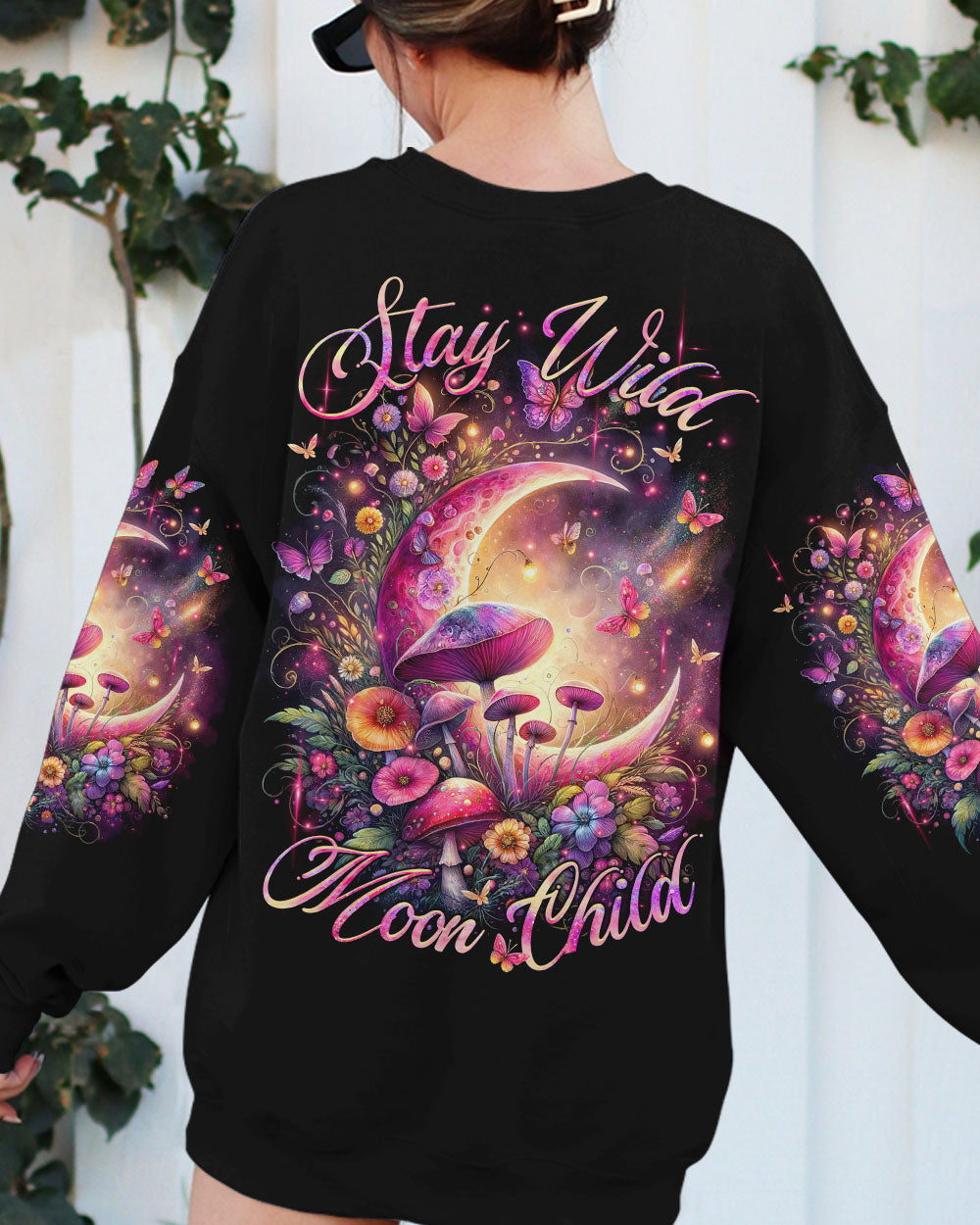 STAY WILD MOON CHILD CRESCENT MOON ALL OVER PRINT - TLTR0112231