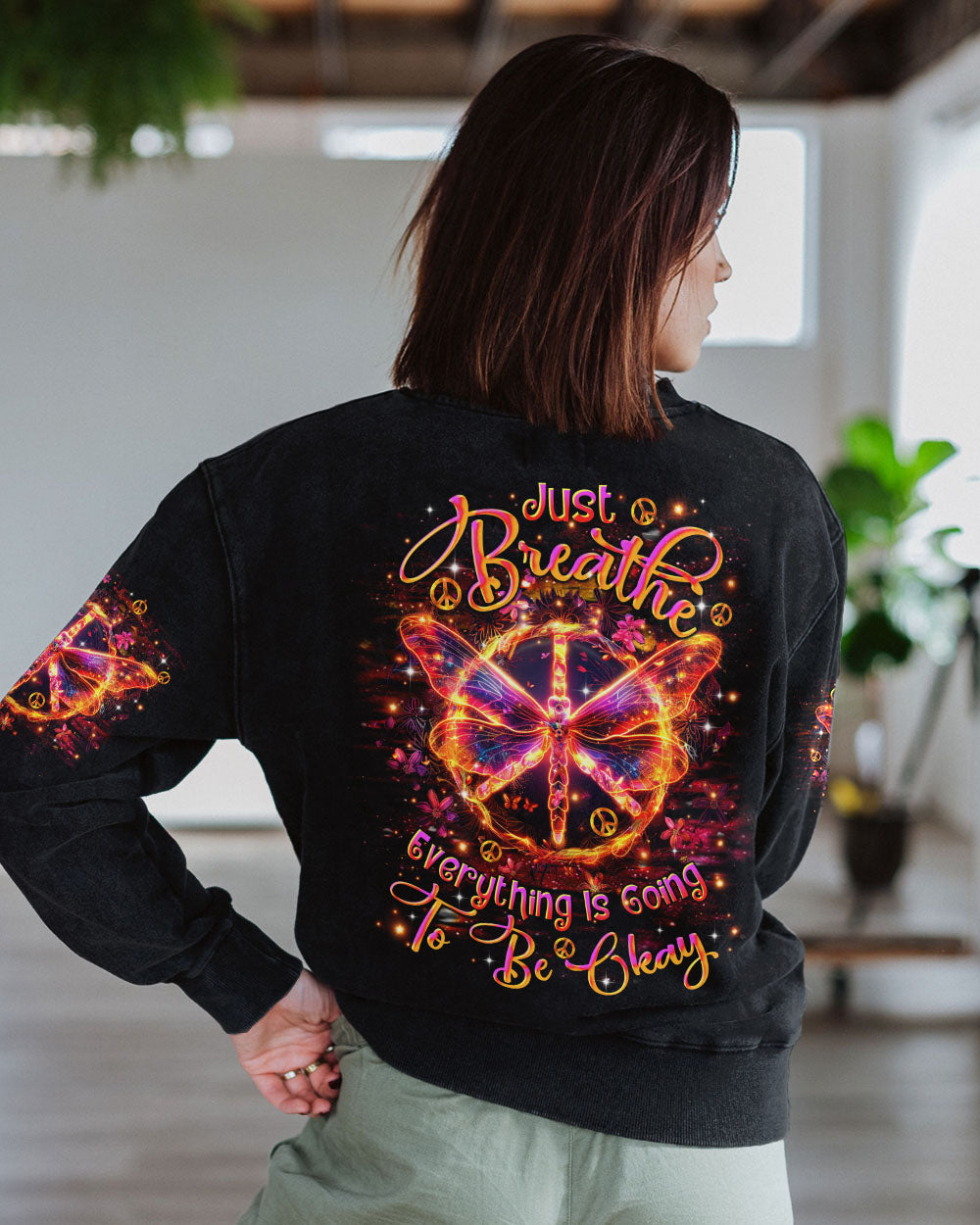 JUST BREATHE DRAGONFLY ALL OVER PRINT - TLTR0201254