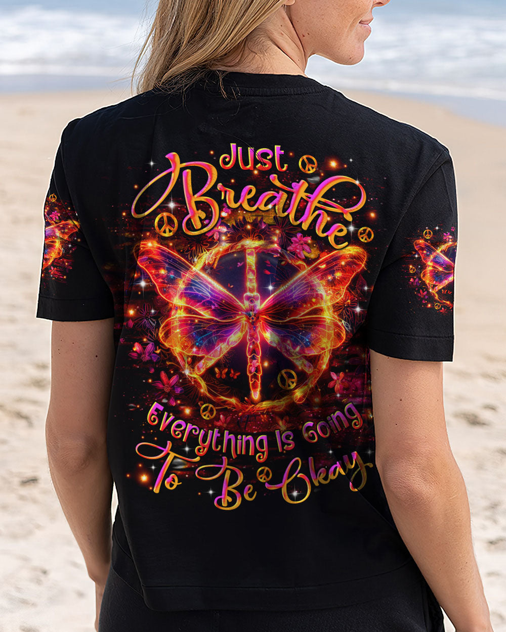 JUST BREATHE DRAGONFLY ALL OVER PRINT - TLTR0201254